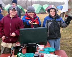 Advancement Campout - TFC Scout Ranch Rochelle, IL - 3/15/2008 